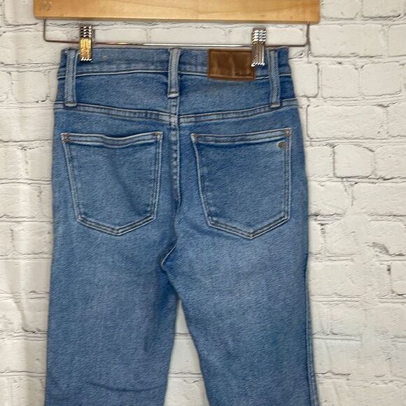 MADEWELL 10” High Rise Skinny Light Wash Button Fly Women’s Jeans size 23 - Picture 4 of 8